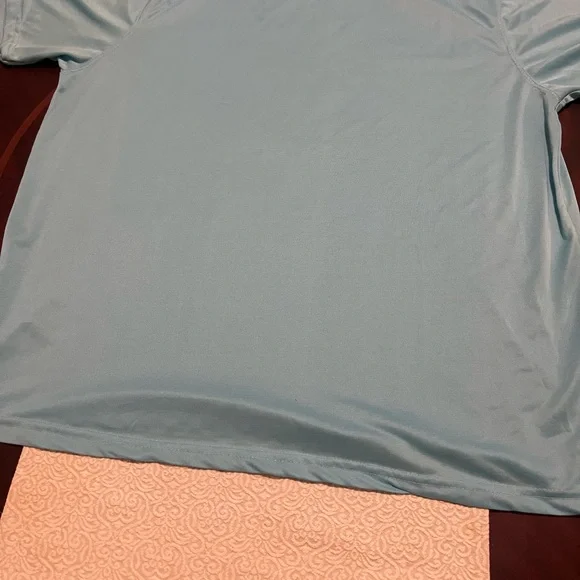 Adidas Baby Blue Trefoil Drip Logo T-Shirt Y2K Sreetwear Casual Tee Men’s 2XL - Picture 4 of 5